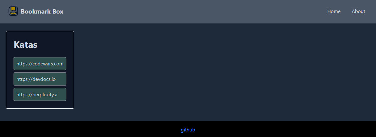 Bookmark Box Screenshot