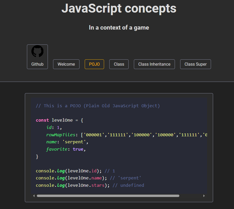 JS Concepts screenshot 2