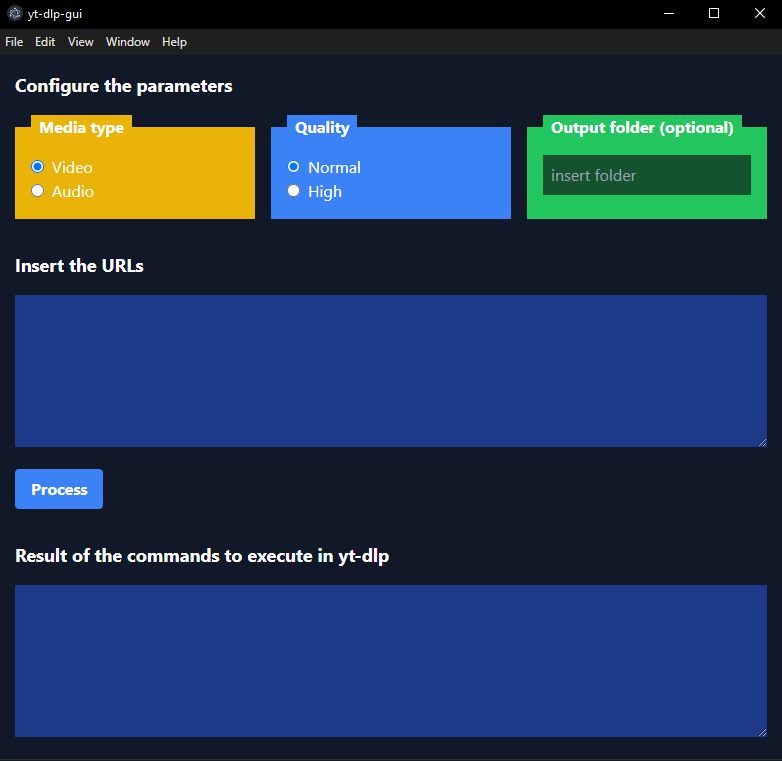 yt-dlp-gui screenshot 1